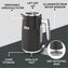 Breville Obliq Kettle Black & Silver Image 5 of 6